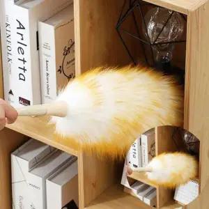 먼지털이 양모 먼지 털이 털기 책상 옷 책 집 청소 떨이개