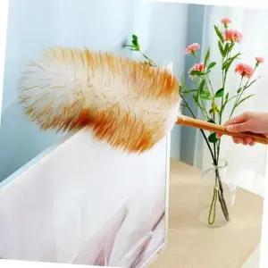 양털 먼지털이 양모 책장 틈새 먼지떨이