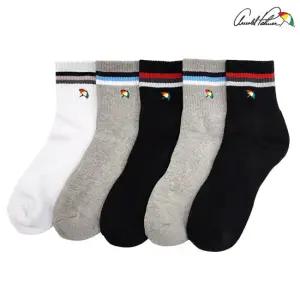 아놀드파마 남성 발바닥 도톰한 파일 단목 양말 스포츠 등산 5켤레 세트