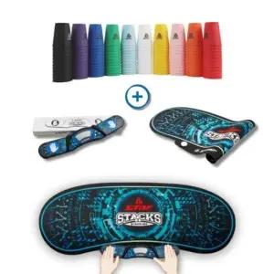 스포츠스태킹타이머 스타 스택스 타이머+매트+국내생산 스택스컵12P 세트
