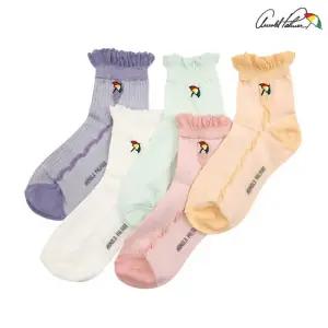 아놀드파마 연한색 레이스 단목양말 여학생 봄코디양말 삭스 5족 세트