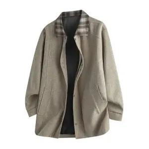 하프 모직 캐주얼 가을 빈티지 남친 재킷 빅사이즈 코트 트렌치 라이트 유행3