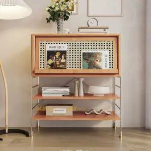 등나무 잡지 꽂이 책장 거실 북선반 소파 옆 정리대