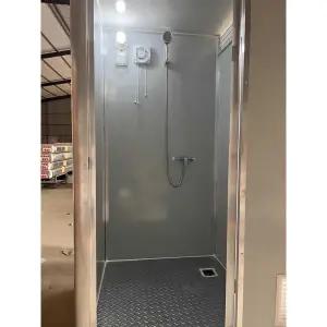 간이 파티션 이동식 블랙 조립식 야외 부스 샤워