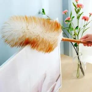 양털먼지떨이 호주산 천연 착상 책장 먼지제거 S