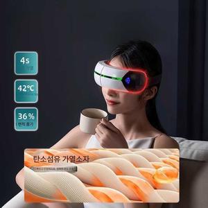 눈마사지기 핫찜질 아이케어 눈피로완화 마스크, USB 컴퍼스 안구 셀룰라이트 장치 작동,
