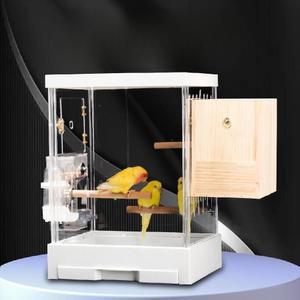 앵무새장 투명 놀이터 버드 5종 조립식 386 세트 바퀴 기본형 모란 소형 조류