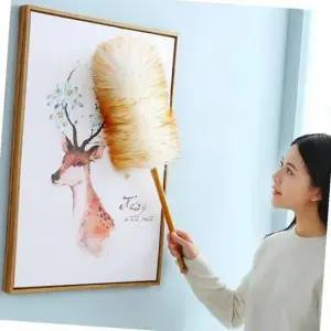 양털 먼지털이 양모 털 먼지떨이 타조