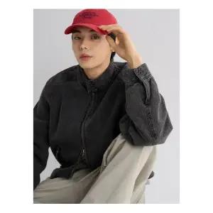 에잇세컨즈 헤비온스 데님 해링턴 재킷 블랙 (456139CMA5)