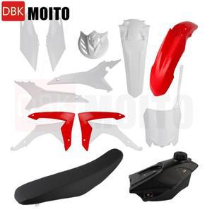 혼다 CRF250R 2014-2017 헤드 라이트 테일 패널 사이드 커버 프론트 펜더 용 바이크 오토바이 완벽한 페어