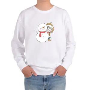 맨투맨 그림선택 크리스마스캐릭터 산타 눈사람 IIC6+8qHk