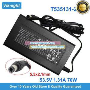 T535131-2-DT AC 어댑터 53.5V 0.81A 1.31A TP-Link POE 스위치 TL-SG1210P V5 5.5x2.1mm용 충전기