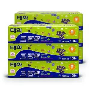 태화 크린팩 위생비닐 위생팩 중(25x35) 100매 6개