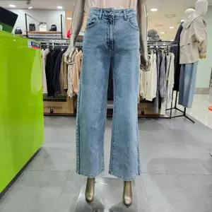 시슬리/애플아울렛/사이드 배색 와이드 데님 팬츠 SADPC1631