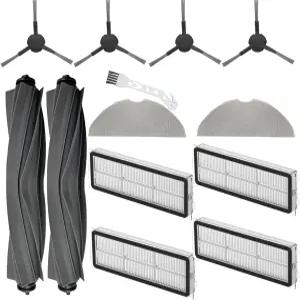 모바 S10 / 플러스 로봇 청소기용 교체 액세서리 키트 부품 2 메인 브러시 4 사이드 필터 걸레 패드