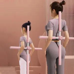 자세교정바 허리 체형 그레이 말린 굽은등 목 보정 막대 허리 요가기구 목교정 말린어깨 자세교정기 굽은등