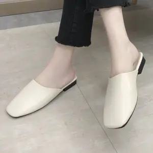 A에디션 여성 3컬러 모던 심플 데일리 스퀘어 뮬 블로퍼