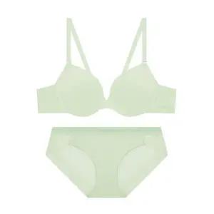 매장정품 게스 GUESS UNDERWEAR 아스킨 에센셜 와이어 브라 팬티 세트 - 라이트그린 OFWRP391LGR 1255876