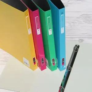 문구반점 청운 Color Chip 미니 3공 O링 PP바인더 A4 10개