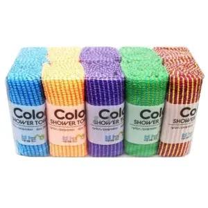 때타올 샤워 타올 목욕 샤워볼 거품 바디 타월 랜덤 1p