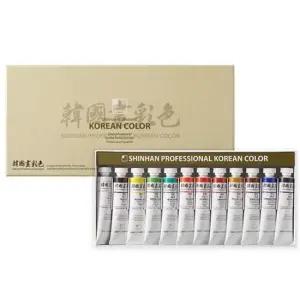 수채화물감 신한한국화물감 12색 - 42698 20ml