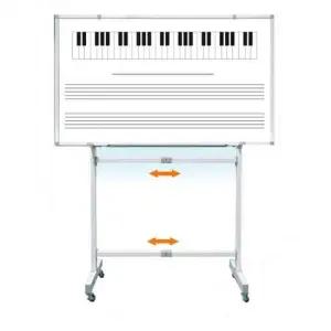 화이트보드납품 음악수업 전문가용 이동식 자석 오선 칠판 90x150