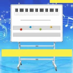 이동식칠판 음악수업용 화이트보드 이동식 자석오선칠판 90x180