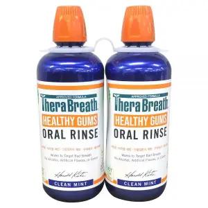 테라브레스 헬시검스 오랄린스 클린민트 1L (2개) 구강청결제 가글 대용량