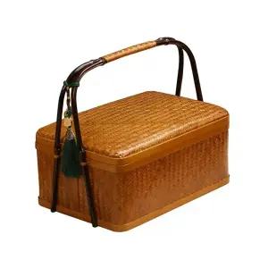바구니 우드 보관함 도시락통 소풍