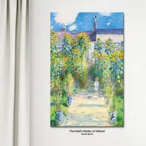 캔버스 명화 액자 - 모네 베퇴유의 예술가 정원 35x55cm/그림/인테리어/장식/용/벽장식/벽걸이/사무실/거실