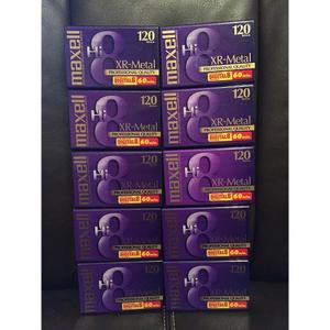 Maxell Hi-8 120 XR-메탈 프로페셔널 품질 60분. 8MM 캠코더 비디오테이프 10팩