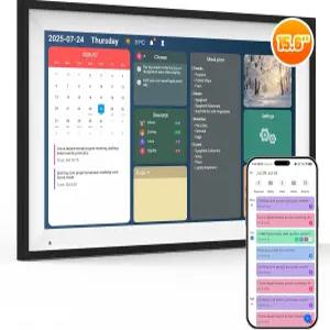 마이크팝 디지털 캘린더 15.6인치 스마트 코어 차트 1920*1080 가족 일정용 인터랙티브 터치스크린 전자