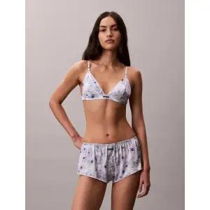 매장정품 CALVIN KLEIN UNDERWEAR 캘빈클라인 언더웨어 CK 여성 새틴 트라이앵글 브라렛 SET (QF8392AD-QF8