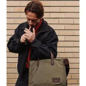 닥스 DAKS 쇼핑백동봉 카키 음각로고 가죽 토트백 DBBA6E782K2 489883