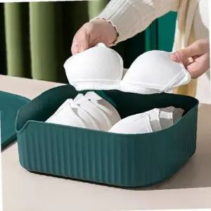 속옷 양말 수납함 덮개형 리빙박스 플라스틱 보관함