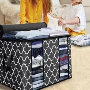 이불수납함 니트 패딩 점퍼 옷 보관 정리함 특대형