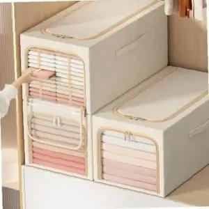 지퍼형 패브릭 정리함 옷장 드레스룸 리빙박스 대형