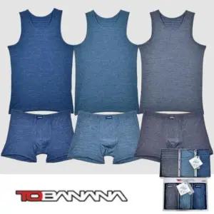 팬티런닝세트 부드러운 멜란지 남성 런닝 드로즈 3매입 세트 0009tf