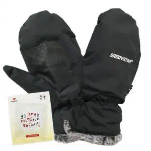 겨울용 발열 손난로 장갑 보온 방한 등산 벙어리 글러브 방한장갑 핫팩