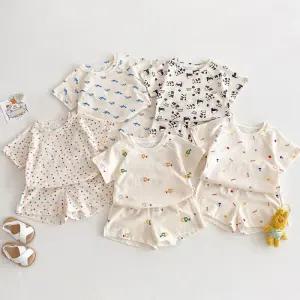 크리미패턴 아동 반팔 반바지 상하복세트 205803