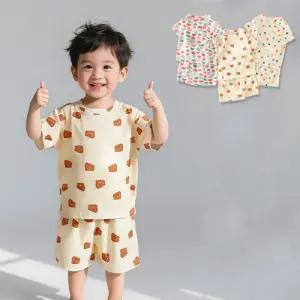 크림치즈 아동 반팔 반바지 플리츠 상하복세트 205822