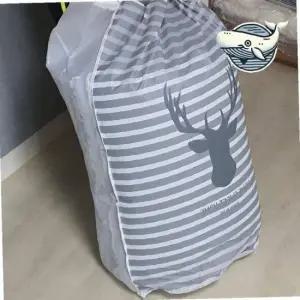 겨울 시즌 이불 보관용 파우치 사슴 디자인