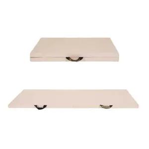 아이워너 홈트레이닝 2단 접이식 매트 스모크 로즈 매트