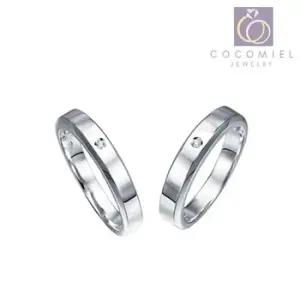 편한커플링 포스트 커플 우정 연인 약속 여자친구선물 쌍가락지 순은 실버 반지 CR-2