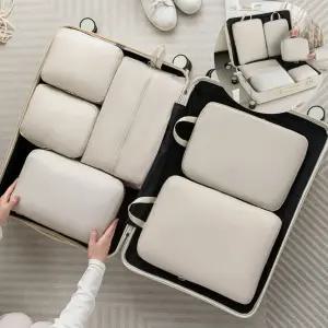 여행용 압축파우치 6종세트 압축팩 방수파우치 캐리어 이너백 수납가방 5COLOR