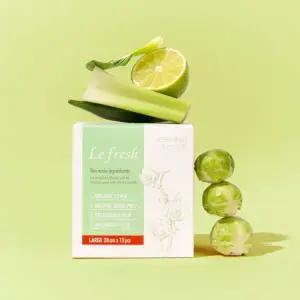 [핫트랙스]르프레시 유기농 순면커버 비건생리대(대형 1팩_12P)