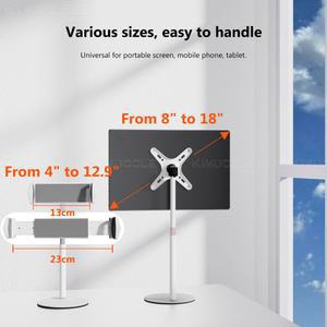 Kee 휴대용 모니터 스탠드 독립형 태블릿 높이 Vesa 가능 조절 로우