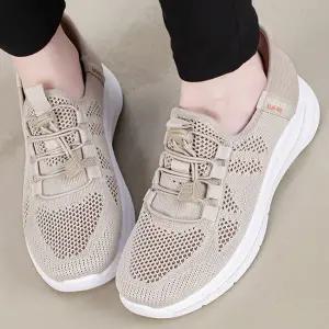 더힐슈즈 가벼운 메쉬 여성여자 슬립온 스니커즈 운동화 4cm sjsw-W260