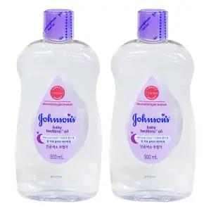 존슨즈 베이비 베드타임 오일 500ml X 2개 베이비오일 존슨즈베이비오일