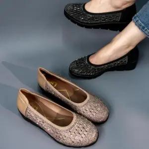 [옷자락]여자 편안한 데일리 슬립온 발레리나 단화